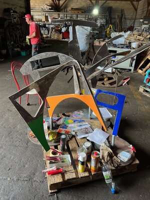 Zlatko Garac in the Studio: works in progress
