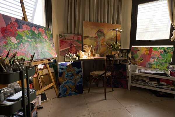 Karina Brzostowski in the Studio