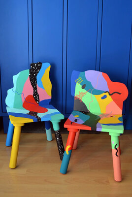Nataline Pomar in the Studio: Art studio in Barcelona