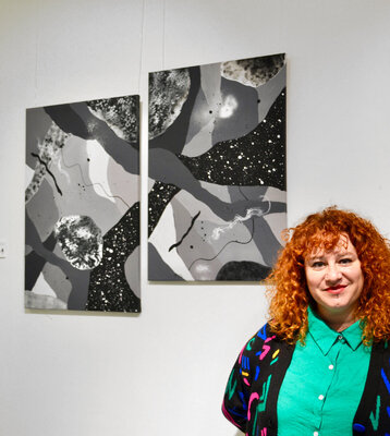 Nataline Pomar in the Studio: Exhibition in Barcelona