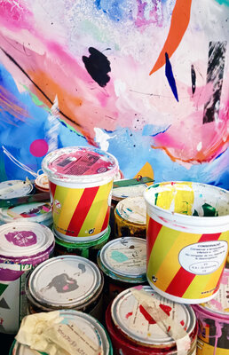 Nataline Pomar in the Studio: Art studio in Barcelona
