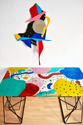 Nataline Pomar in the Studio: Art studio in Barcelona
