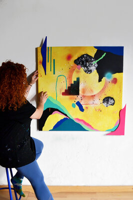 Nataline Pomar in the Studio: Artwork