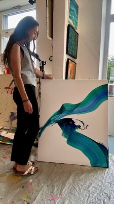 Claudia Botz in the Studio: Work in Progress