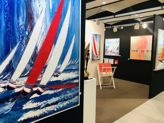 Olivier Messas in the Studio: La Baule Art Fair 2019, La Baule, France