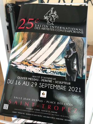 Olivier Messas in the Studio: Salon international des artistes de Saint-Tropez 2021