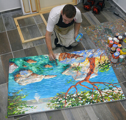 Dmitry Spiros in the Studio