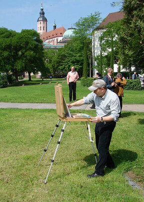 Dmitry Spiros in the Studio: In Baden baden (Germany) working process