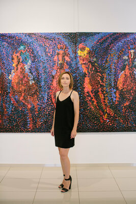 Olga Bezhina im Studio