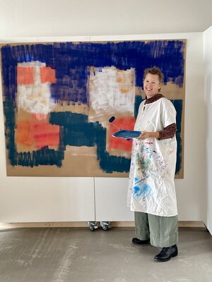 Denise Jacottet in the Studio