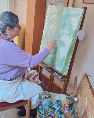 DANIELA CARAVITA in the Studio