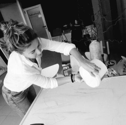 Diana Diamandieva in the Studio