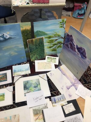 Mo Güttinger in the Studio: natur studien