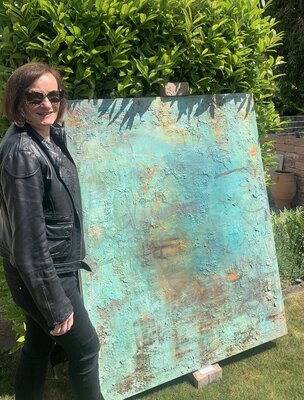 Barbara Schauß in the Studio: Ausstellung OFFENE GÄRTEN