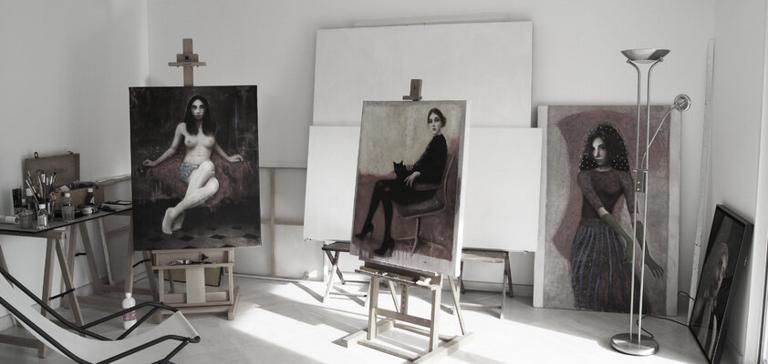 L. Joss in the Studio: My artist studio