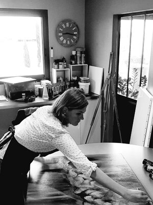 Emilie CERLES in the Studio