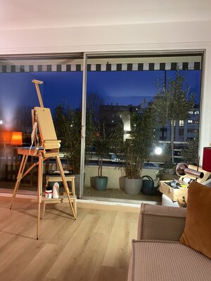 Jean Paul ROLAND in the Studio: Espace de travail Parisien