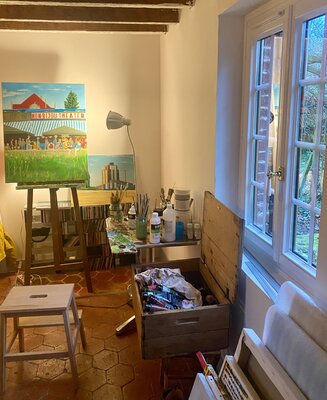 Jean Paul ROLAND in the Studio: Espace de travail Normand