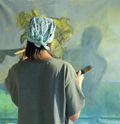 Yuliia Poraiko in the Studio