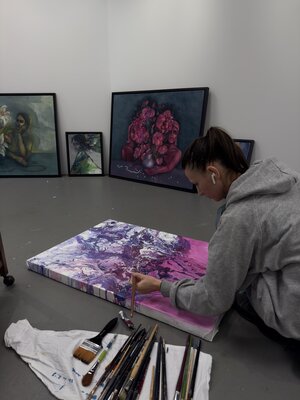Yuliia Poraiko in the Studio