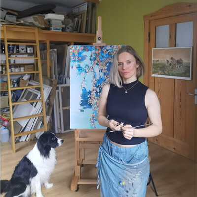 Monika Dętkoś in the Studio