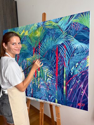 Margarita Buttenmueller in the Studio