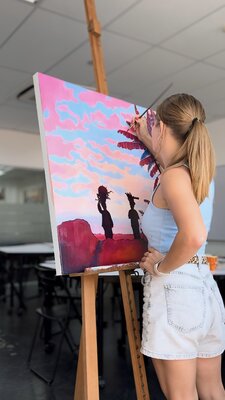Margarita Buttenmueller in the Studio