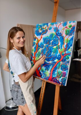 Margarita Buttenmueller in the Studio