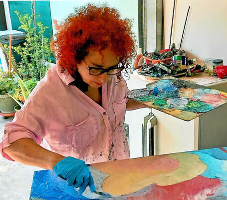 Gladys Sica in the Studio: "Aspettando un cenno" work in progress, In studio Milano 2025