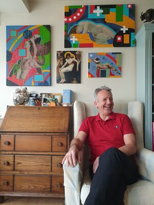 Robert Walker in the Studio