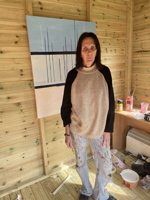 Margie Nottingham in the Studio