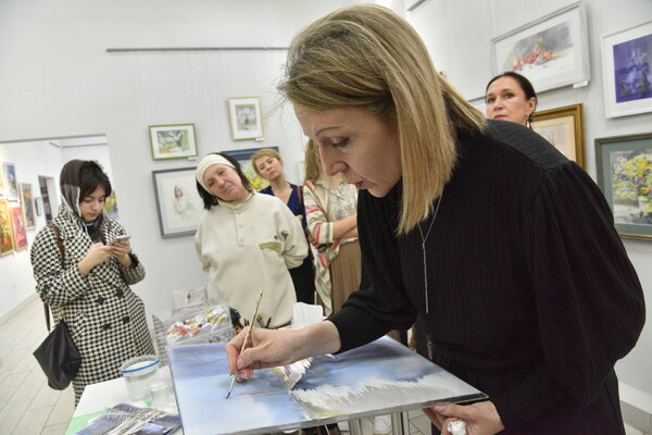 Alla Prisacar in the Studio