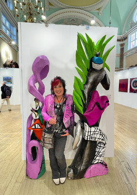 Andrea Halm in the Studio