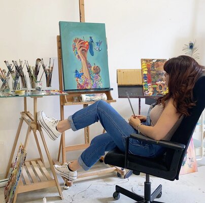 Stephanie Künzli Ycaza in the Studio: studio