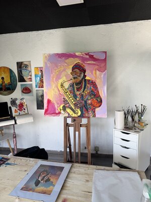 Stephanie Künzli Ycaza in the Studio