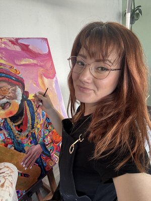 Stephanie Künzli Ycaza in the Studio