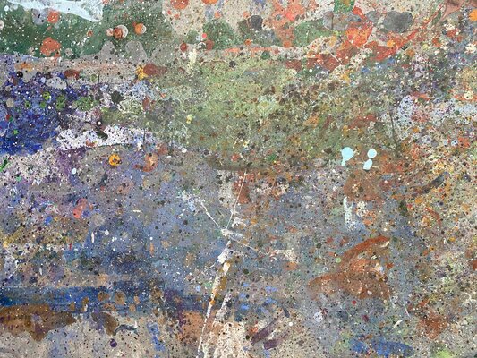 FRANCOIS D'ARDAILHON in the Studio: Le sol de l'atelier.