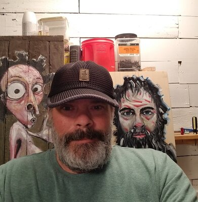 Blaine Calbreath in the Studio