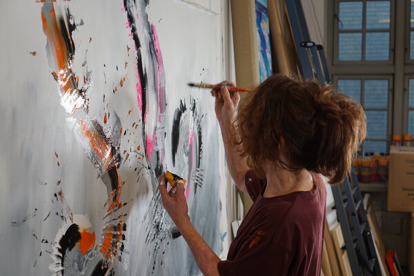Dominique Lenoir in the Studio