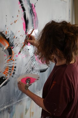Dominique Lenoir in the Studio