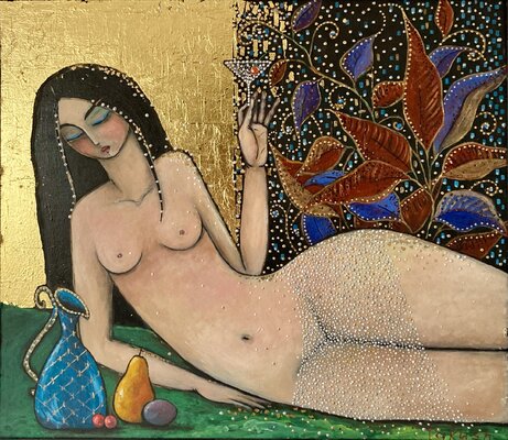 Tatiana Takush in the Studio: 1001 Nights, Mixed Media