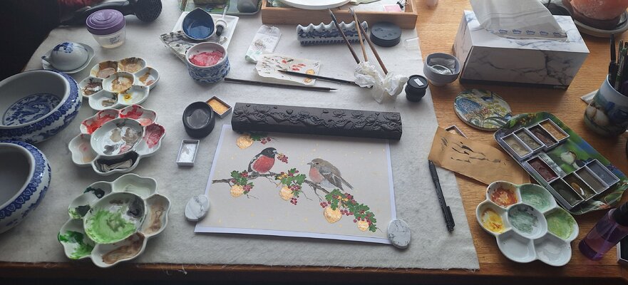 Arlo Mercia in the Studio: The Creative Mess :)