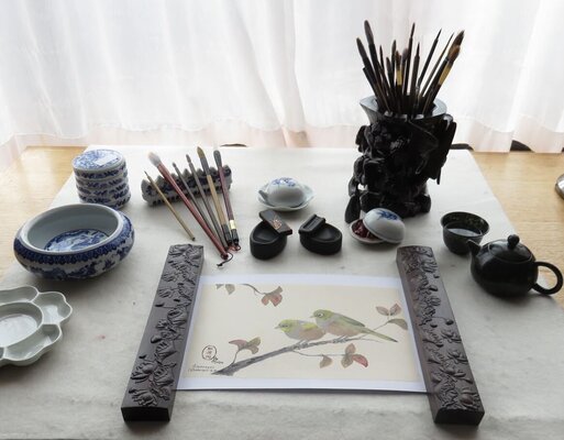 Arlo Mercia in the Studio: This is my desk in a rare tidy moment.