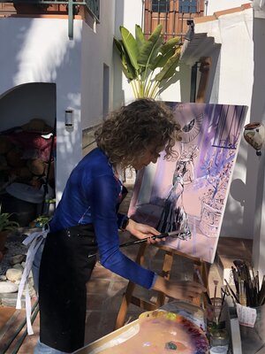 Emma Ramírez Conde in the Studio: Outside studio view