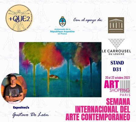Gustavo de Leon in the Studio: Recuerdos de mi exposición de algunas de mis obras en Paris.