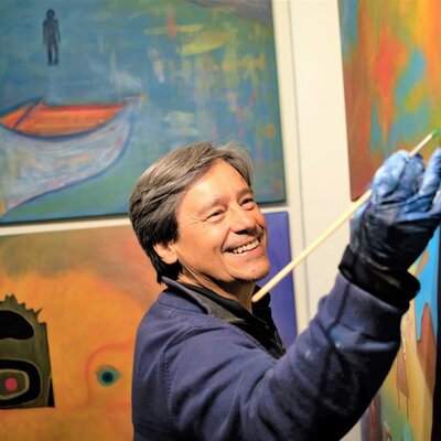 Gustavo de Leon in the Studio: La felicidad de abrir una ventana a mi mundo a través de mis obras.