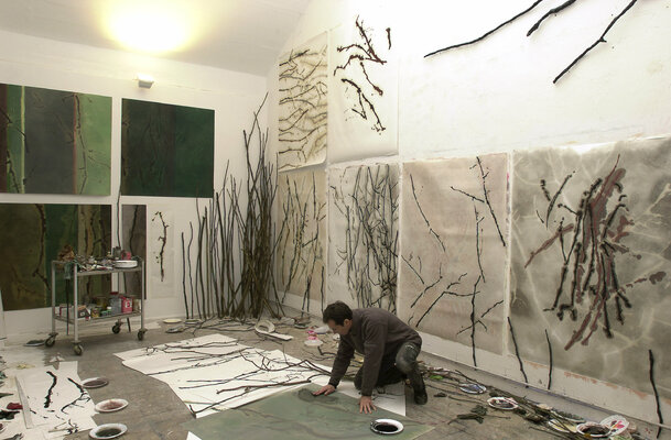 Jean-Jacques Pigeon in the Studio: L'atelier des Allumettes, automne 2001