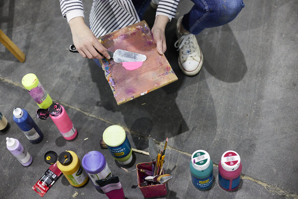 Jennifer Diekmann in the Studio