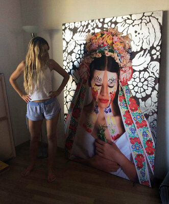 Sarah I. Avni in the Studio