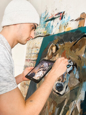 Daniel Heinz in the Studio